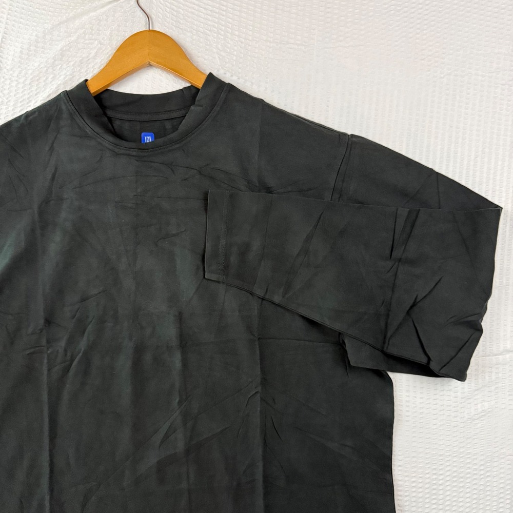 Yeezy Gap Long Sleeve T-Shirt Washed Black Mock Neck Oversized L 537288-04-1